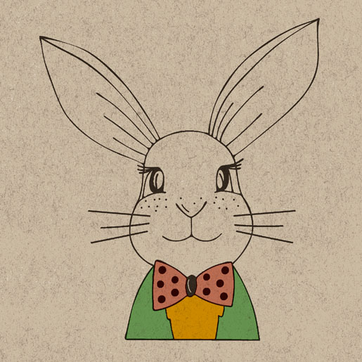 Șervețele 3-ply 24X24cm Bunny Couple, 25buc