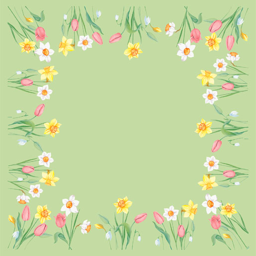 Fata de masa non-textila Dunicel 84X84cm Spring Melody