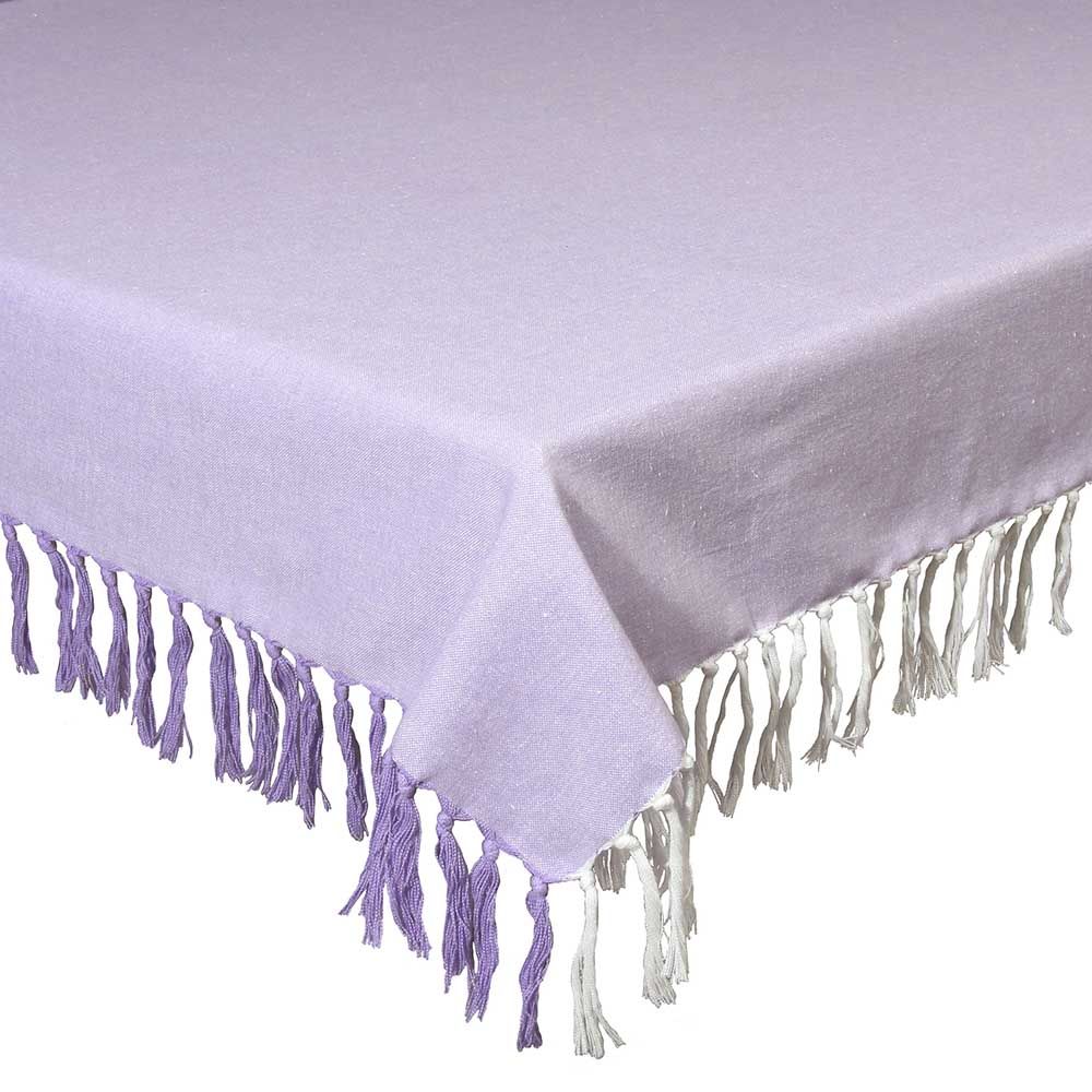 Fata de masa textila 140x180cm Chambray lavender
