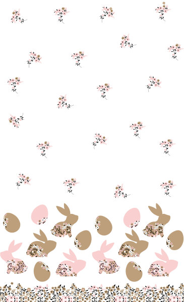 Fata de masa non-textila Dunicel 138X220 Blooming bunny