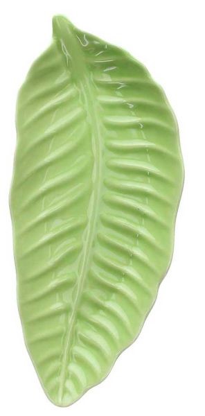 Farfurie Frunza Pachy Green, 28x12 cm